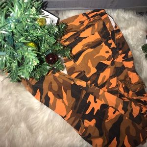 Orange camo combat pants!